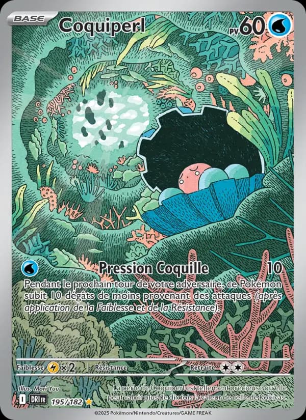 Carte Pokémon Coquiperl 195