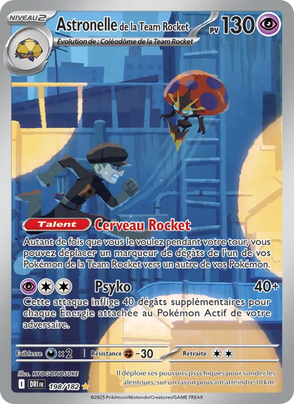 Carte Pokémon Astronelle de la Team Rocket 198