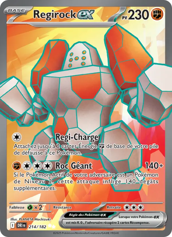 Carte Pokémon Regirock-ex 214