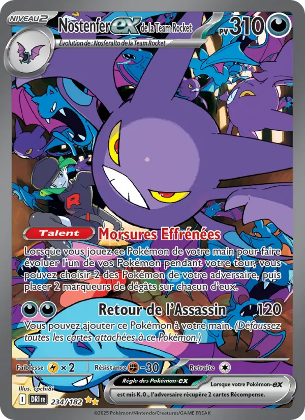 Carte Pokémon Nostenfer-ex de la Team Rocket 234