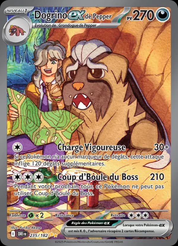 Carte Pokémon Dogrino-ex de Pepper 235