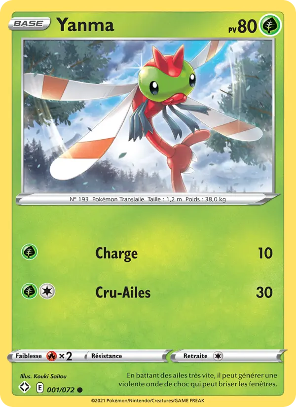 Carte Pokémon Yanma 1