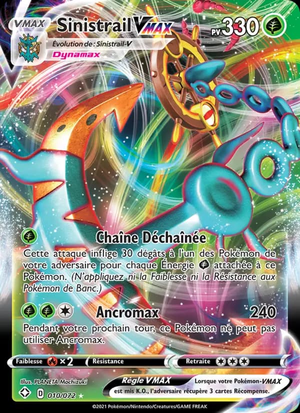 Carte Pokémon Sinistrail VMAX 10