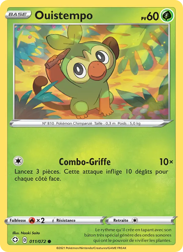 Carte Pokémon Ouistempo 11