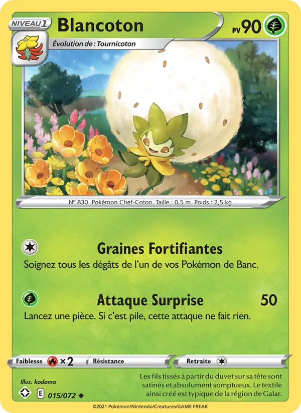 Carte Pokémon Blancoton 15