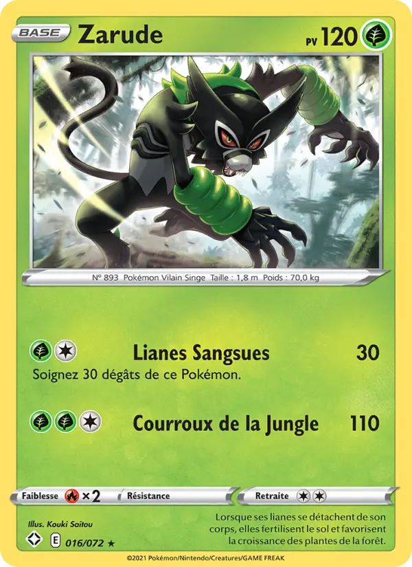 Carte Pokémon Zarude 16