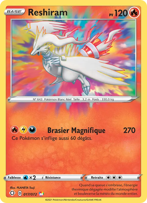 Carte Pokémon Reshiram 17