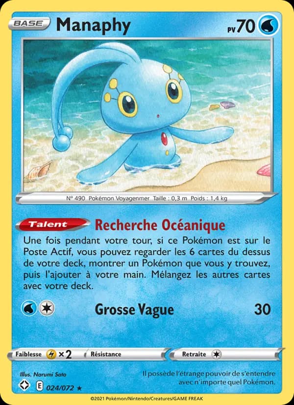 Carte Pokémon Manaphy 24