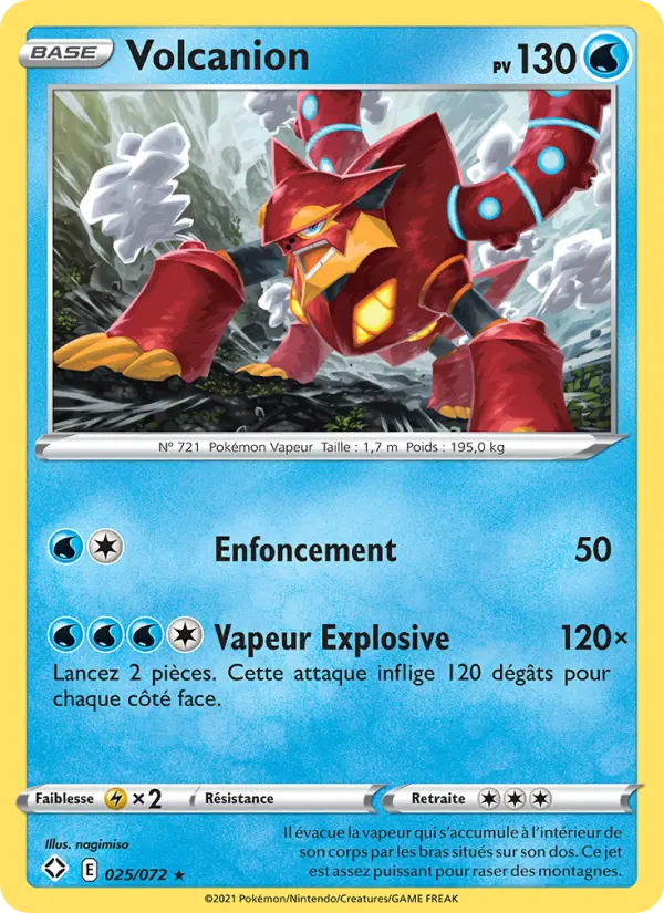 Carte Pokémon Volcanion 25