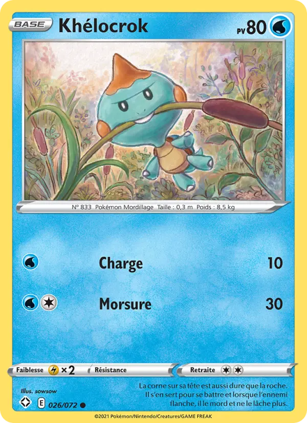 Carte Pokémon Khélocrok 26