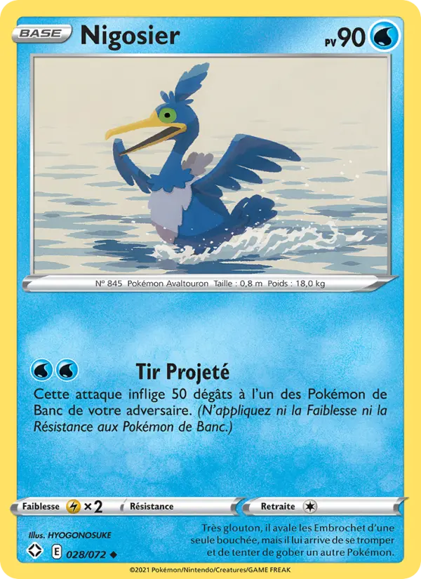 Carte Pokémon Nigosier 28