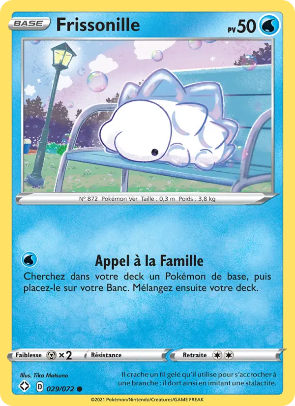 Carte Pokémon Frissonille 29