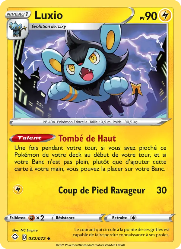 Carte Pokémon Luxio 32
