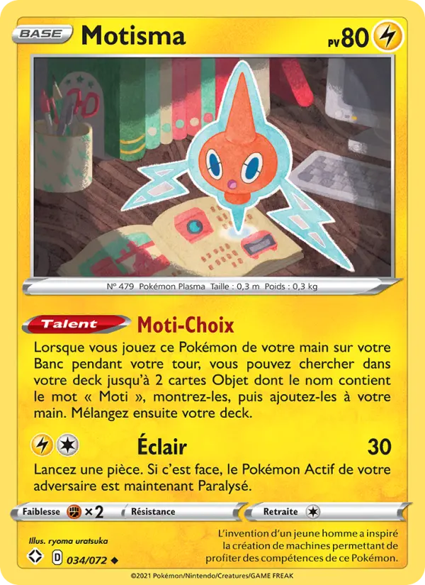 Carte Pokémon Motisma 34