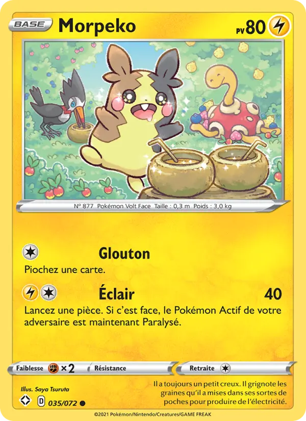 Carte Pokémon Morpeko 35