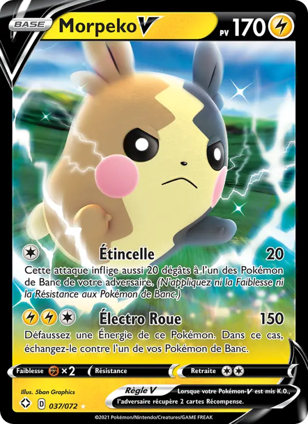 Carte Pokémon Morpeko V 37