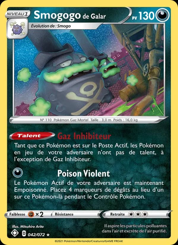 Carte Pokémon Smogogo de Galar 42