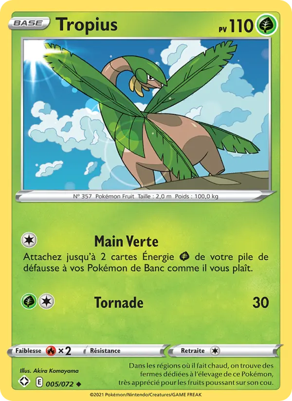 Carte Pokémon Tropius 5