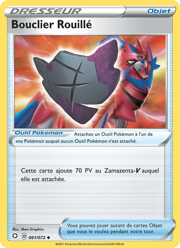 Carte Pokémon Bouclier Rouillé 61