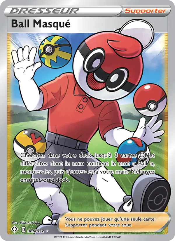 Carte Pokémon Ball Masqué 65