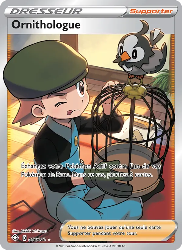 Carte Pokémon Ornithologue 66