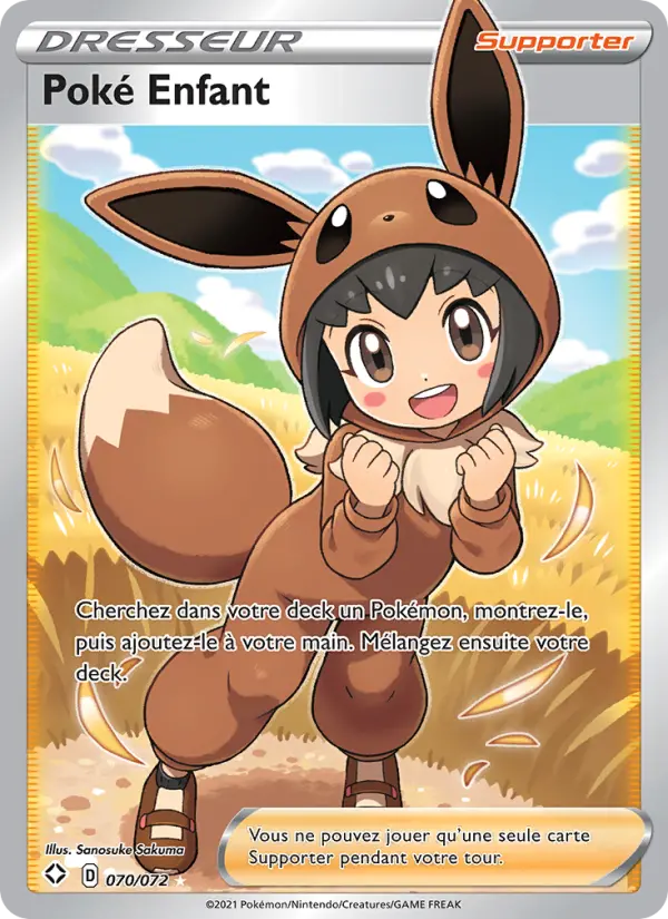 Carte Pokémon Poké Enfant 70