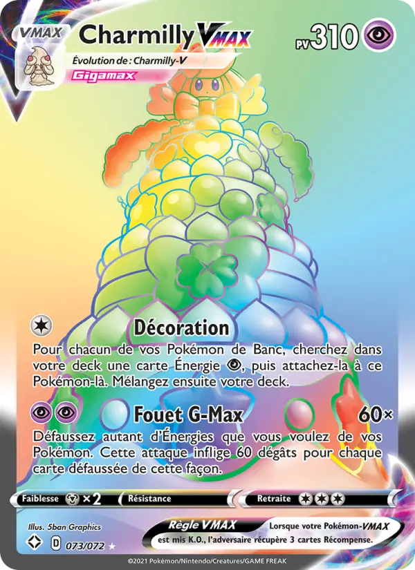 Carte Pokémon Charmilly VMAX 73