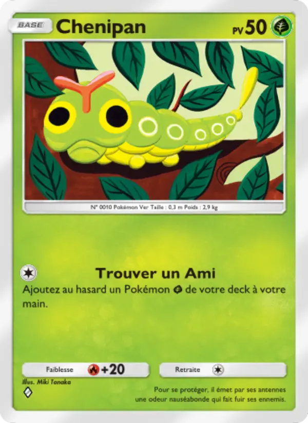 Carte Pokémon Chenipan 005