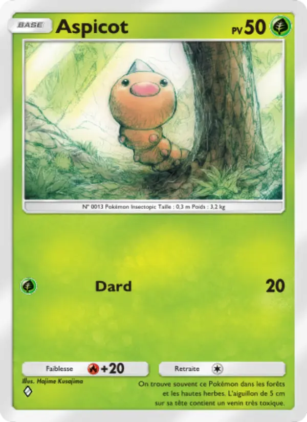 Carte Pokémon Aspicot 008