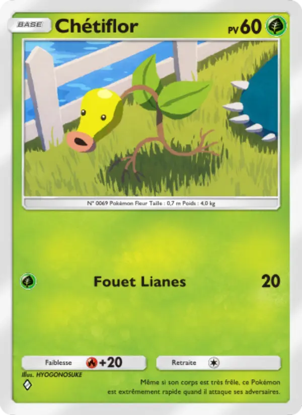 Carte Pokémon Chétiflor 018
