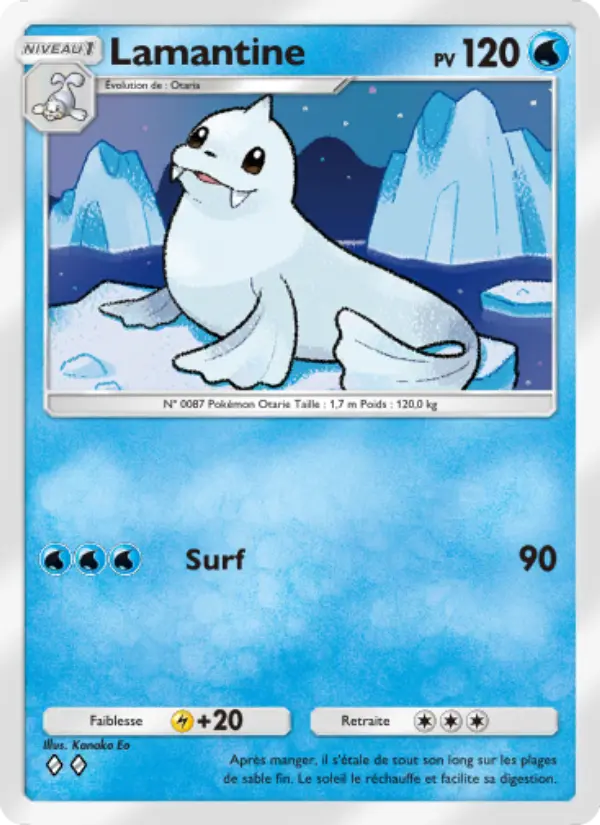 Carte Pokémon Lamantine 065