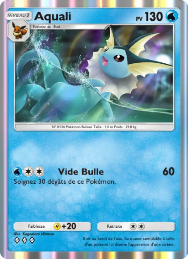 Carte Pokémon Aquali 080