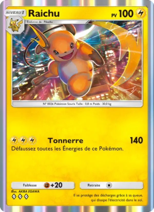 Carte Pokémon Raichu 095