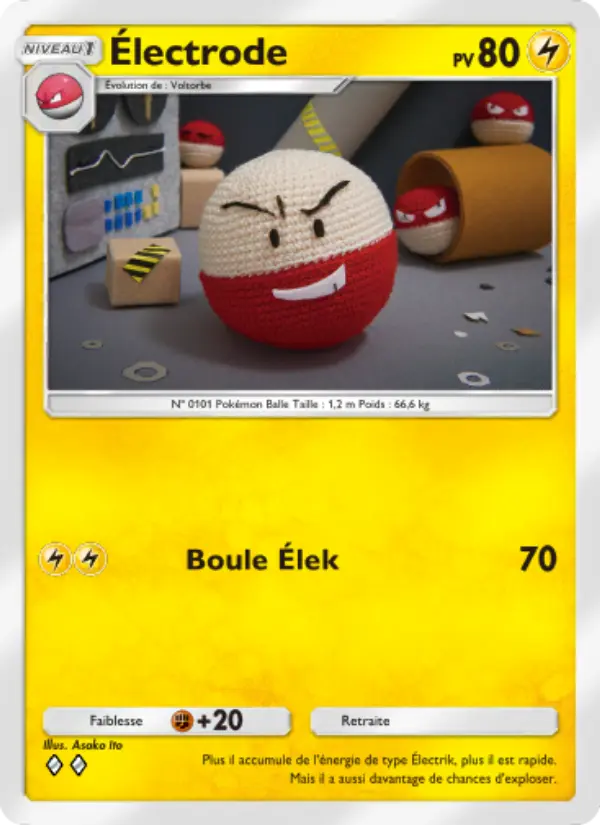Carte Pokémon Électrode 100