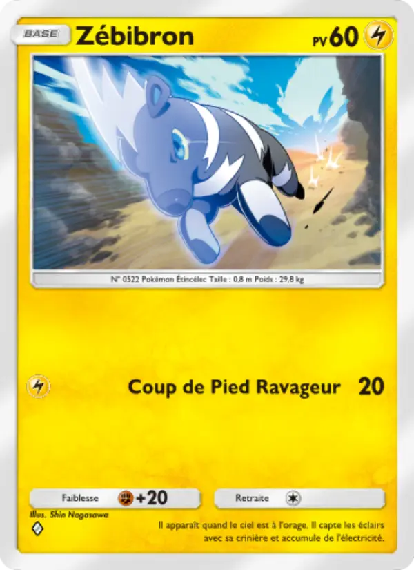 Carte Pokémon Zébibron 105