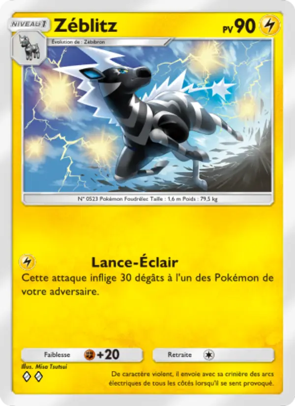 Carte Pokémon Zéblitz 106