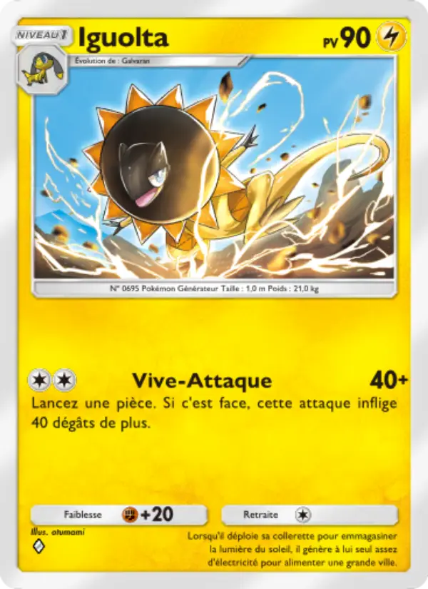 Carte Pokémon Iguolta 111