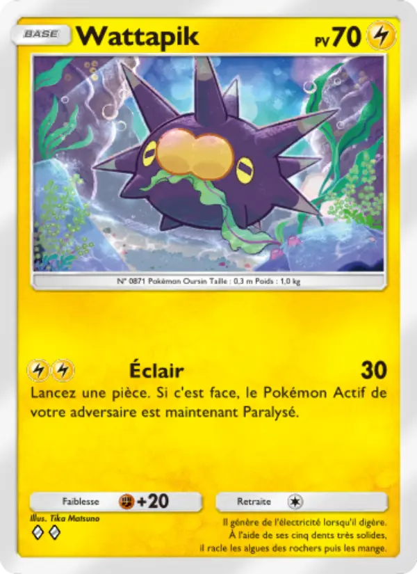 Carte Pokémon Wattapik 112