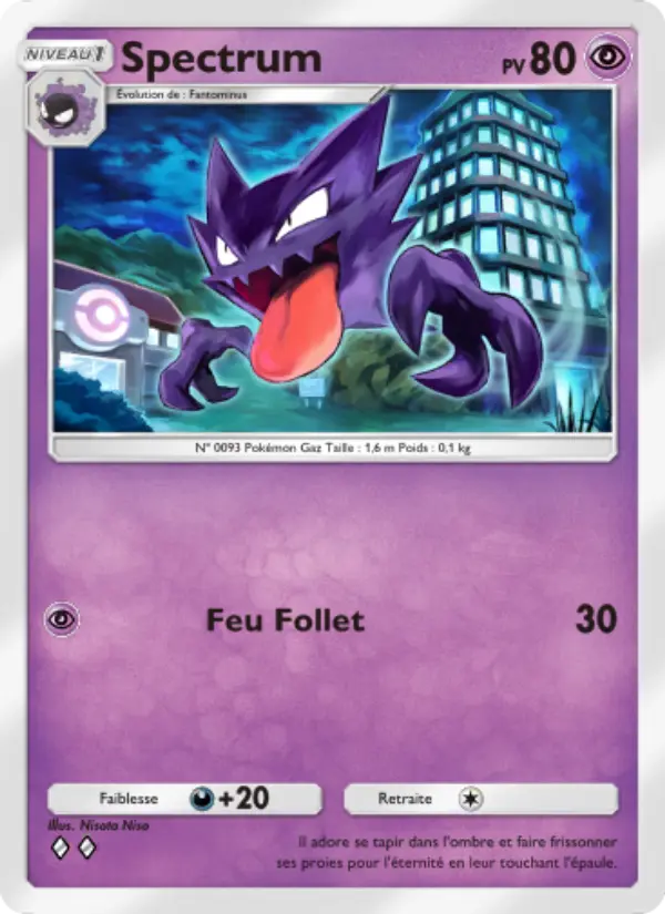 Carte Pokémon Spectrum 121