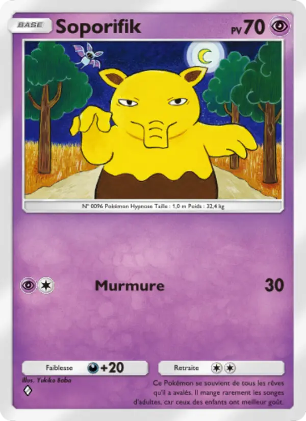 Carte Pokémon Soporifik 124