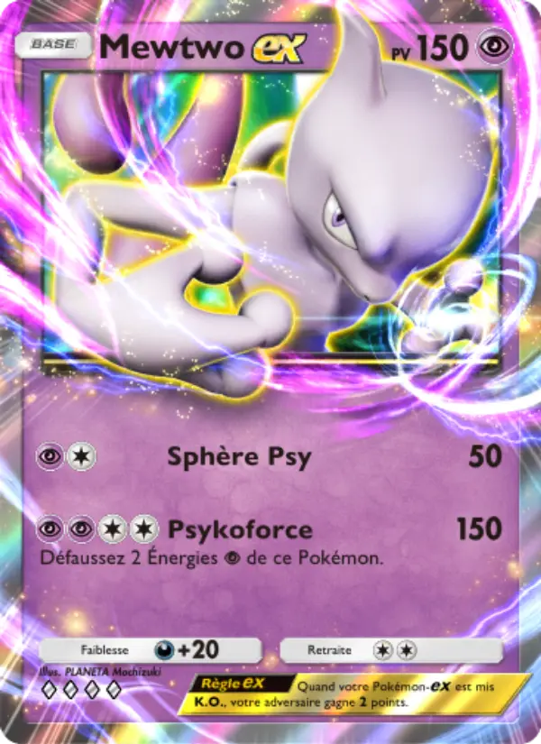 Carte Pokémon Mewtwo-ex 129