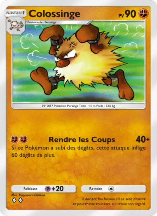 Carte Pokémon Colossinge 142