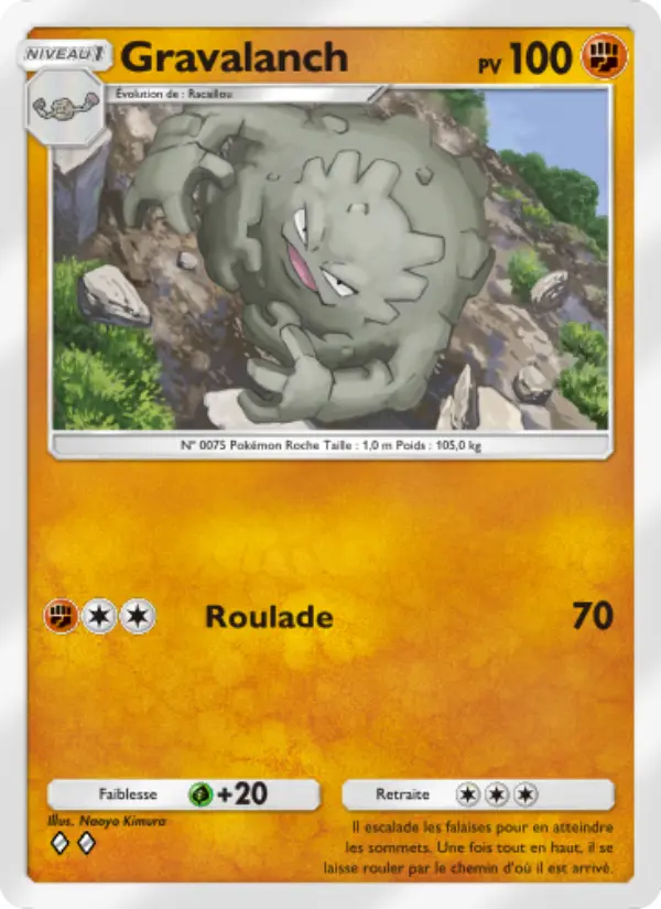 Carte Pokémon Gravalanch 148