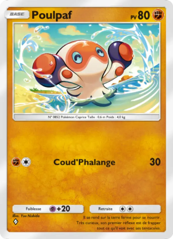 Carte Pokémon Poulpaf 162