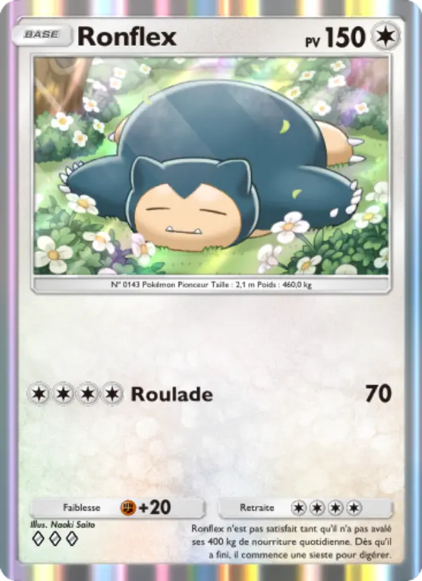 Carte Pokémon Ronflex 211