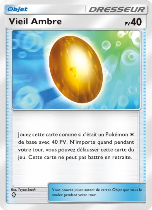 Carte Pokémon Vieil Ambre 218