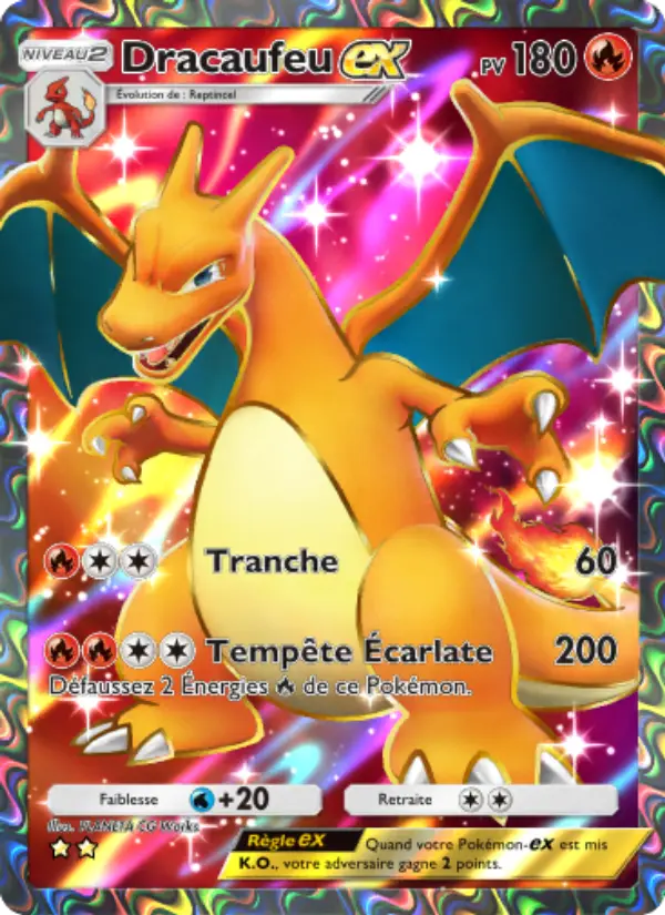 Carte Pokémon Dracaufeu-ex 253