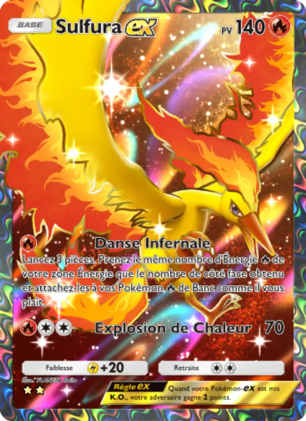 Carte Pokémon Sulfura-ex 255