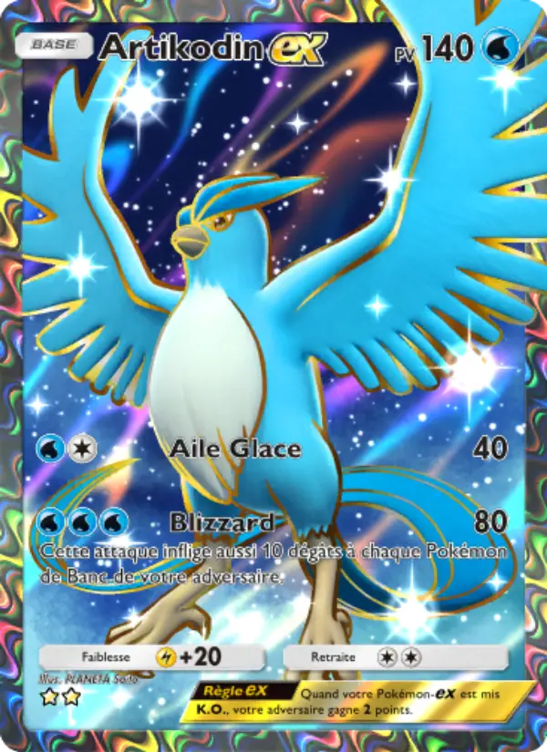 Carte Pokémon Artikodin-ex 258