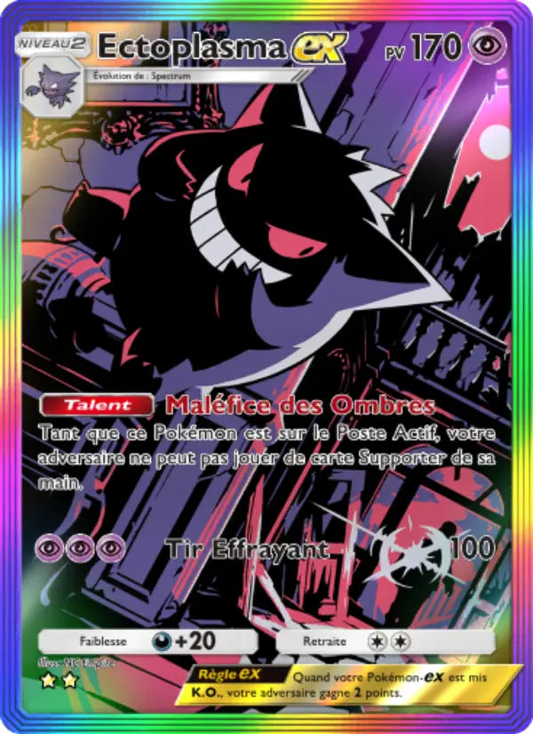 Carte Pokémon Ectoplasma-ex 277
